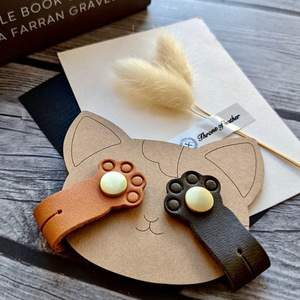 Cute cat paw <b>cable</b> winder, earphone <b>cable</b> and data <b>cable</b> organizer, leather buckle portable <b>cable</b> winder, leather <b>cable</b> tie. - Product Image 2