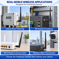 Antenne externe omnidirectionnelle pliable en caoutchouc à gain élevé 2.4G 5.8G WiFi 868MHz 4G-LTE pour module de routeur IoT