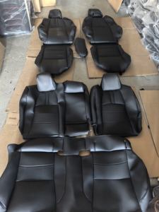 Housse de siège de voiture en cuir pleine couverture, siège Recaro, housse automobile durable et confortable, adaptée à HONDA/TOYOTA/LEXUS/MAZDA/<span class=keywords><strong>BMW</strong></span>/AUDI - Product Image 2
