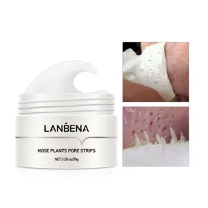 LANBENA Blackhead Remover Face Nose Mask Pore Strip Black Mask Peeling Acne Treatment Deep Cleansing Mask Oil Control Skin Care