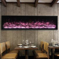 Cheminées murales décoratives de haute qualité, poêles à flamme, chauffage LED encastré, insert de cheminée électrique pour la maison, meuble TV avec foyer