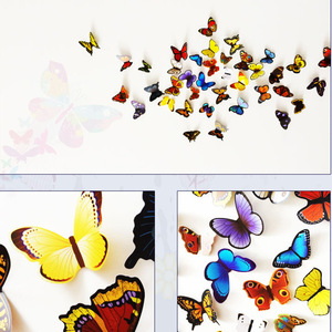 Pegatina de Pared 3D de Mariposa, PVC Removible, Decoración del Hogar, Dormitorio Infantil - Product Image 1