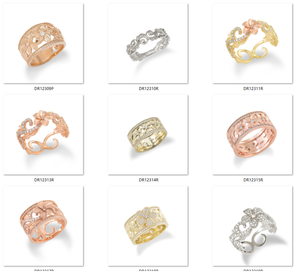 ผู้ผลิตแหวนแฟชั่นสแตนเลสชุบ IP ประดับเพชร CZ ขายส่ง รับออกแบบโลโก้ฟรี รับสั่งทำจำนวนมาก สำหรับร้านบูติกและห้างสรรพสินค้า - Product Image 3