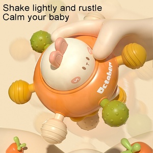 Balle de dentition <span class=keywords><strong>Montessori</strong></span>, hochets en silicone pour bébé, jouet sensoriel d'activité à mâcher - Product Image 3