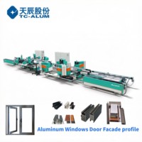 Máquina CNC de 4 cabezales para engarzar esquinas en la fabricación de ventanas de aluminio