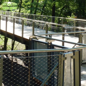 Linh hoạt 40*40 mét dây thép không gỉ dây lưới x-có xu hướng ferrule Cáp lưới cho Zoo/chim/Aviary Net - Product Image 3