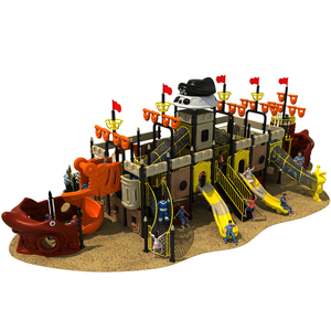Nhà Sản Xuất Tùy Chỉnh Lớn Sân Chơi Ngoài Trời Đa Chức Năng Tàu Cướp Biển Loạt Kết Hợp Trượt Cho Công Viên Thép - Product Image 4