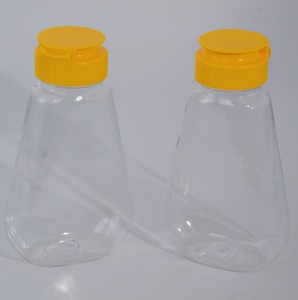 200ml Pet axit Etch lật đầu bóp nước sốt chai nhọn Miệng gà nước trái cây salad Mứt Cà Chua xách tay mật ong - Product Image 1