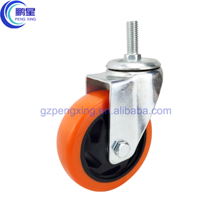 Roulettes fixes droites Pengxing en PVC/PU, roues en caoutchouc, 3/4/5 pouces, roulettes industrielles de moyenne capacité à vendre - Product Image 3