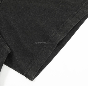 Chất Lượng Hàng Đầu 100% Bông Phòng Trưng Gày Người Đàn Ông Của T-Shirts Xu Hướng Lỏng Dày Vải Ngắn Tay Áo Bộ Vụ T-Shirt TEE Gallering Áo Sơ Mi - Product Image 4