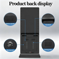 Monitor de Señalización Digital LCD con Pantalla Táctil Full HD Android de Diseño Ultra Delgado, para Publicidad y Animación Educativa