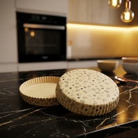 Plateau en carton kraft biodégradable, écologique, résistant à la graisse, de qualité alimentaire, jetable, 7 pouces, pour pizza, sandwich, nourriture de rue