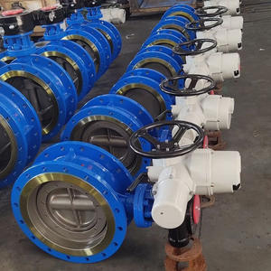 วาล์วผีเสื้อไฟฟ้าแบบมีหน้าแปลนสแตนเลส D671X/W-16P ทนความร้อนสูง แบบสองชั้น สามชั้น  ซีลแข็งแบบเอ็กเซนตริก - Product Image 5