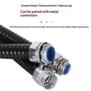 Gaine de câblage flexible en acier galvanisé plastifié Jingsheng, résistante au feu, pour le routage de câbles <span class=keywords><strong>13</strong></span>/16/20/25 mm - Product Image 4
