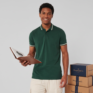 Tissu jersey personnalisé de qualité supérieure pour chemise homme 100% coton avec poche, tissage anti-froissement, col et poignets rayés - Product Image 1