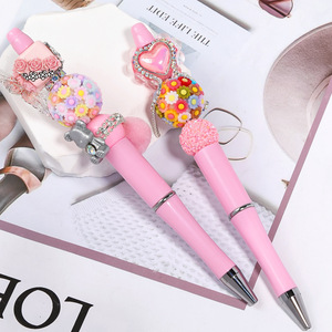 Тяжелый акриловый цветок с бусинами - Product Image 2