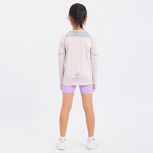 Recién llegado, diseño de camisas de manga larga para niñas, ropa deportiva para gimnasio, ropa deportiva para Yoga, ropa deportiva para niños, ropa deportiva para niñas - Product Image 6