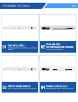Multiplexor de Fibra Óptica PDH 4E1+4GE, Conversor de Ethernet a Fibra de 4 Canales E1 4*1000M, Transmite 4E1+4 Gigabit Ethernet