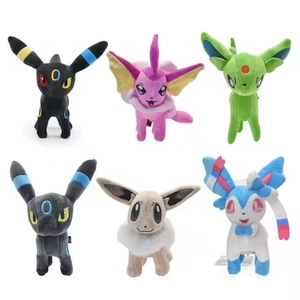 Peluches Famille Évoli en Postures Debout et Assises, Jouets en Peluche Pikachu Pokémon de la Série Animée pour Machine à Pinces - Product Image 2