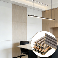 Panneau mural WPC ignifuge pour intérieur, imperméable, gaufré 3D, revêtement mural pour plafond, panneau mural WPC anti-moisissure