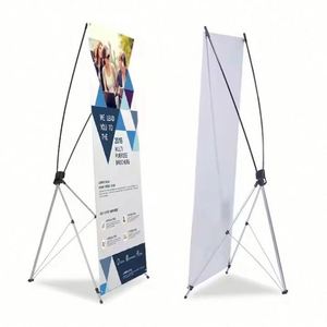Custom X-Frame <b>Banner</b> Printing Advertising Polyester and Aluminium Photo <b>Banner</b> Stands on Pop-Up Tripod Stands - Product Image 2