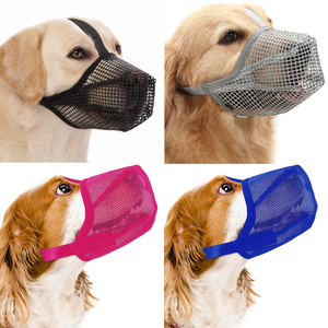 SinSky köpek namlu köpek maskesi Lick geçirmez Bite geçirmez nefes zehirli yem koruma yumuşak örgü kaplı ayarlanabilir <span class=keywords><strong>Pet</strong></span> köpek namlu - Product Image 6