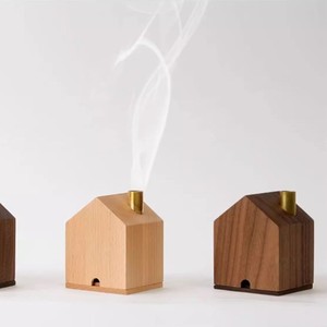 Brûleur d'encens en bois de noyer, diffuseur aromatique pour la décoration de la maison - Product Image 1