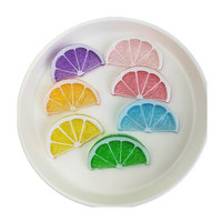 Breloque en forme de tranche de citron pour sac, téléphone portable, porte-clés, pendentif
