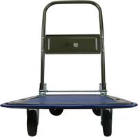 Chariot pliable, pour un rangement facile et chariot de plateforme avec roues pivotantes à 360 degrés