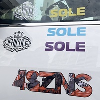 Autocollants de voiture personnalisés de haute qualité, résistants à l'eau et aux UV, lettrage de voiture, autocollants en vinyle, autocollants pour pare-brise de voiture