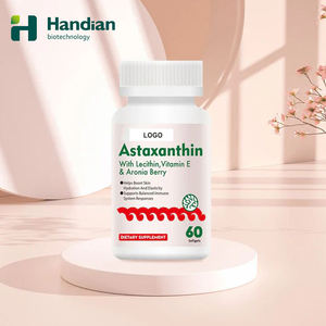 Cápsulas Veganas de Astaxantina OEM con Vitamina <span class=keywords><strong>E</strong></span> y Extracto de Bayas Jóvenes, 60 Unidades, para Apoyo Antioxidante, Protección de la Piel y Fotovienza en Adultos - Product Image 1