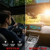 Film pour vitres de voiture Haosheng série SP, 2 mil, série teinte noire, protection UV, anti-éblouissement, film teinté de haute qualité pour vitres automobiles