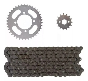 Kits de piñones y <span class=keywords><strong>cadena</strong></span> para <span class=keywords><strong>GN</strong></span> <span class=keywords><strong>125</strong></span> / EN <span class=keywords><strong>125</strong></span> 43T-14T 428H-118L - Product Image 1