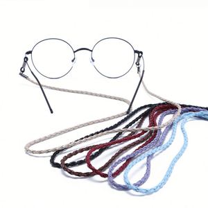 Lunettes de lecture et de soleil à chaîne torsadée en cuir, style tressé, très tendance - Product Image 3