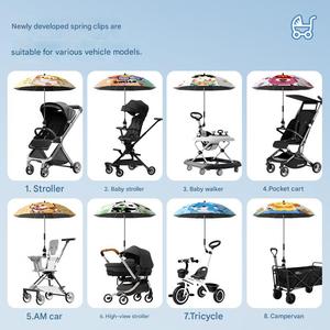 <span class=keywords><strong>Sombrilla</strong></span> <span class=keywords><strong>Universal</strong></span> para Cochecito de Bebé, Protección UV contra el Sol y la Lluvia, Giratoria, Compatible con Triciclos, Carritos para Niños, <span class=keywords><strong>Sombrilla</strong></span> Portátil de Regalo - Product Image 3