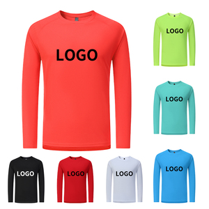 Loose Gym <b>Clothing</b> Crew Neck Elastic Cuff Casual Basketball Training Fast Dry Running Long Sleeve Men Sports T-shirt - Product Image 1
