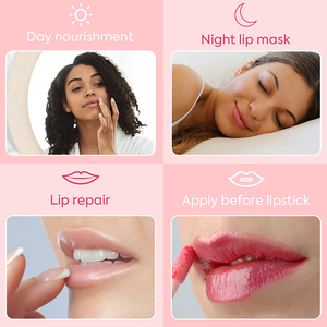 Esencia de labios nutritiva de marca propia, líneas aclaradoras, maquillaje de labios, exfoliante hidratante, bálsamo labial, conjunto de máscara hidratante - Product Image 6