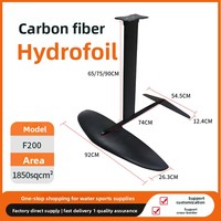 Aksesoris Papan Selancar Hydrofoil Serat Karbon, Propulsi Bawah Air, Papan Sayap Selancar Tanpa Tenaga untuk Balap, untuk Anak-anak dan Pemain Mahir