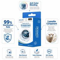 Tablettes de lessive anti-décoloration, taux de stérilisation de 99 %, adoucissantes pour les tissus, avec composant de lanoline