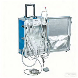 Mobile Portable <strong>Dental</strong> <strong>Unit</strong> With Air Compressor <strong>Dental</strong> Turbine <strong>Unit</strong> Portable Treatment <strong>Unit</strong> Cart for Veterinary - Product Image 2