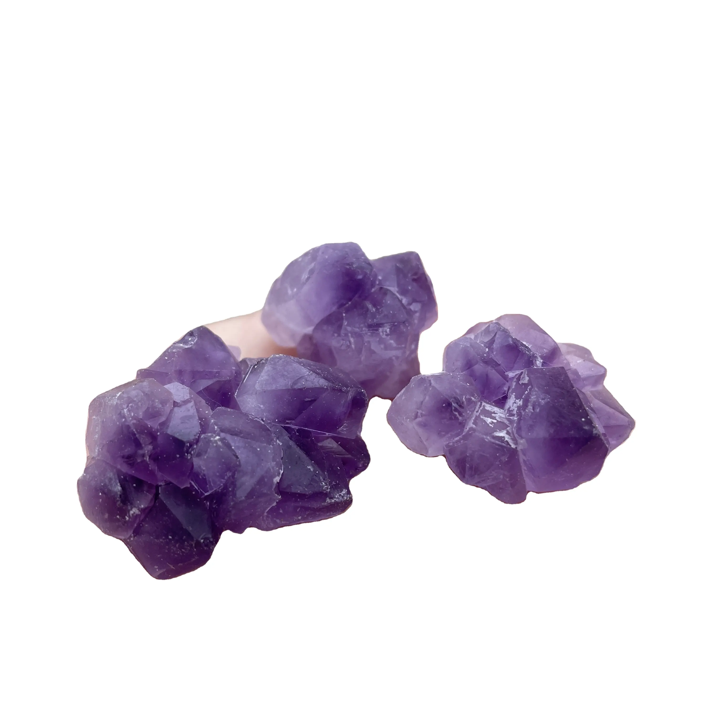 Natural Purple quartz Crystal cluster Amethyst Quartz Cluster Raw rough amethyst flower