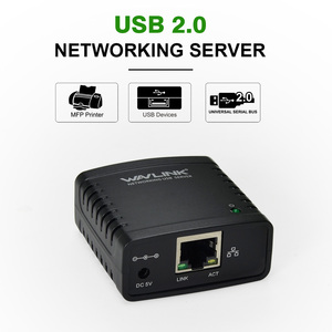 Wavlink NU72P11 Printer Server USB 2.0, motif berbagi kabel Server Ethernet - Product Image 3
