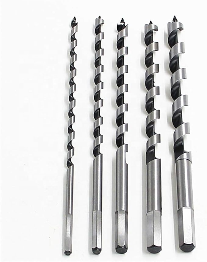 Wholesale Price 6PCS Wood Auger Drill Bit Set with Hexagon Shank 600mm Drill Bit for Wood Hole Drilling