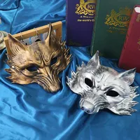 Masque de renard en PU, très vendu à l'international, accessoire de costume pour jeu de rôle, masque de mascarade, accessoire de cosplay décoratif, vente en gros