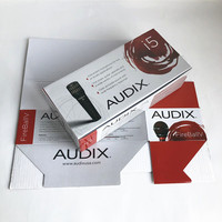 Boîte d'expédition en carton ondulé personnalisée pour microphone, téléphone, matériel de minage, emballage postal avec impression de logo