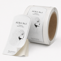 Étiquettes personnalisées avec logo imprimé, papier résistant à l'huile et à l'eau, autocollant adhésif en rouleau, étiquettes d'emballage