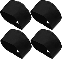 Chapeau de Chef en Tissu Uniforme Respirant avec Maille Réglable pour Barbecue Grill Cook Travail Coton Restaurant Uniforme