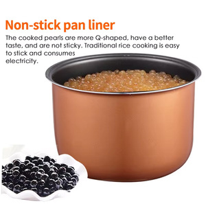 XEOLEO Tapioca Cooker Milk <b>Tea</b> Shop Pearl Cook <b>Machine</b> <b>Bubble</b> <b>Tea</b> Pearl Sago Cooker Making <b>Machine</b> 5L Capacity 900W - Product Image 2