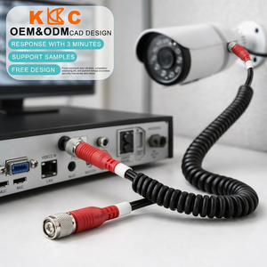 Câble coaxial standard BNC mâle-mâle droit pour équipement vidéo SDI, caméras de sécurité CCTV, moniteurs DVR, câble de raccordement vidéo - Product Image 3