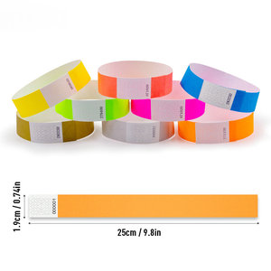 Bracelet en papier Tyvek pour événement de <span class=keywords><strong>concert</strong></span>, billet d'entrée, bracelet de poignet de 3/4 pouce - Product Image 1